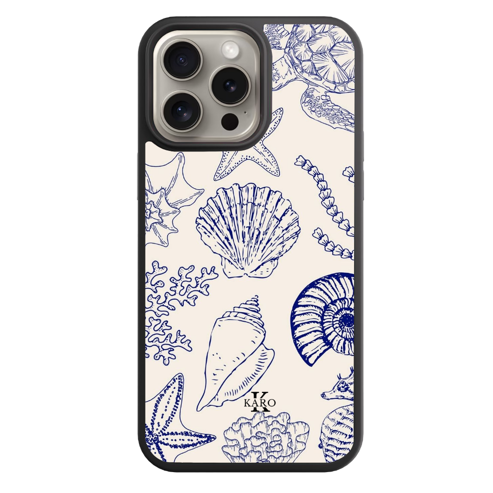 Ocean Sketch Seashell Case 🐚